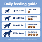 Daily feeding guide by dog weight